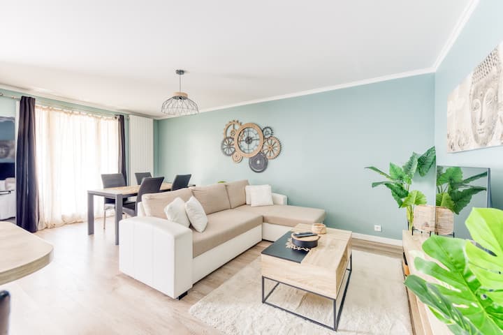 Disney Paris Grand appartement cosy proche gare - Roissy-en-Brie
